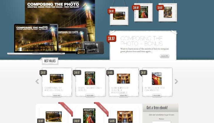 Website and eStore Implementation for Trey Ratcliff of Stuck In Customs Media