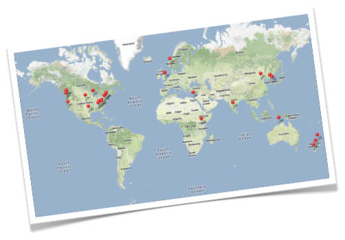 Graphic Design Client Map 2013